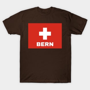 Bern City in Swiss Flag T-Shirt